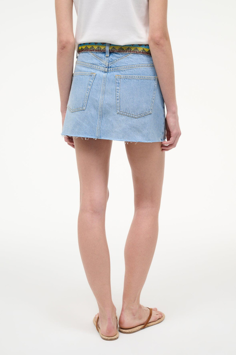 STAUD BECK MINI SKIRT SURFER BEADED 4