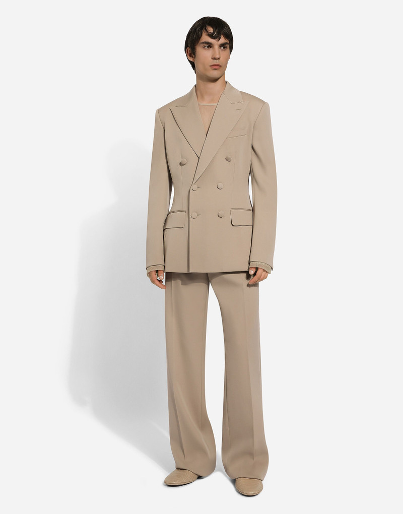 Dolce & Gabbana Double-breasted stretch wool Dolce-fit jacket outlook
