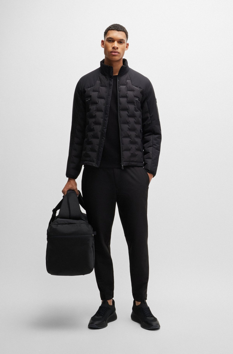 BOSS INTERLOCK-COTTON SWEATSHIRT WITH LOGO DETAIL AND CREW NECKLINE outlook