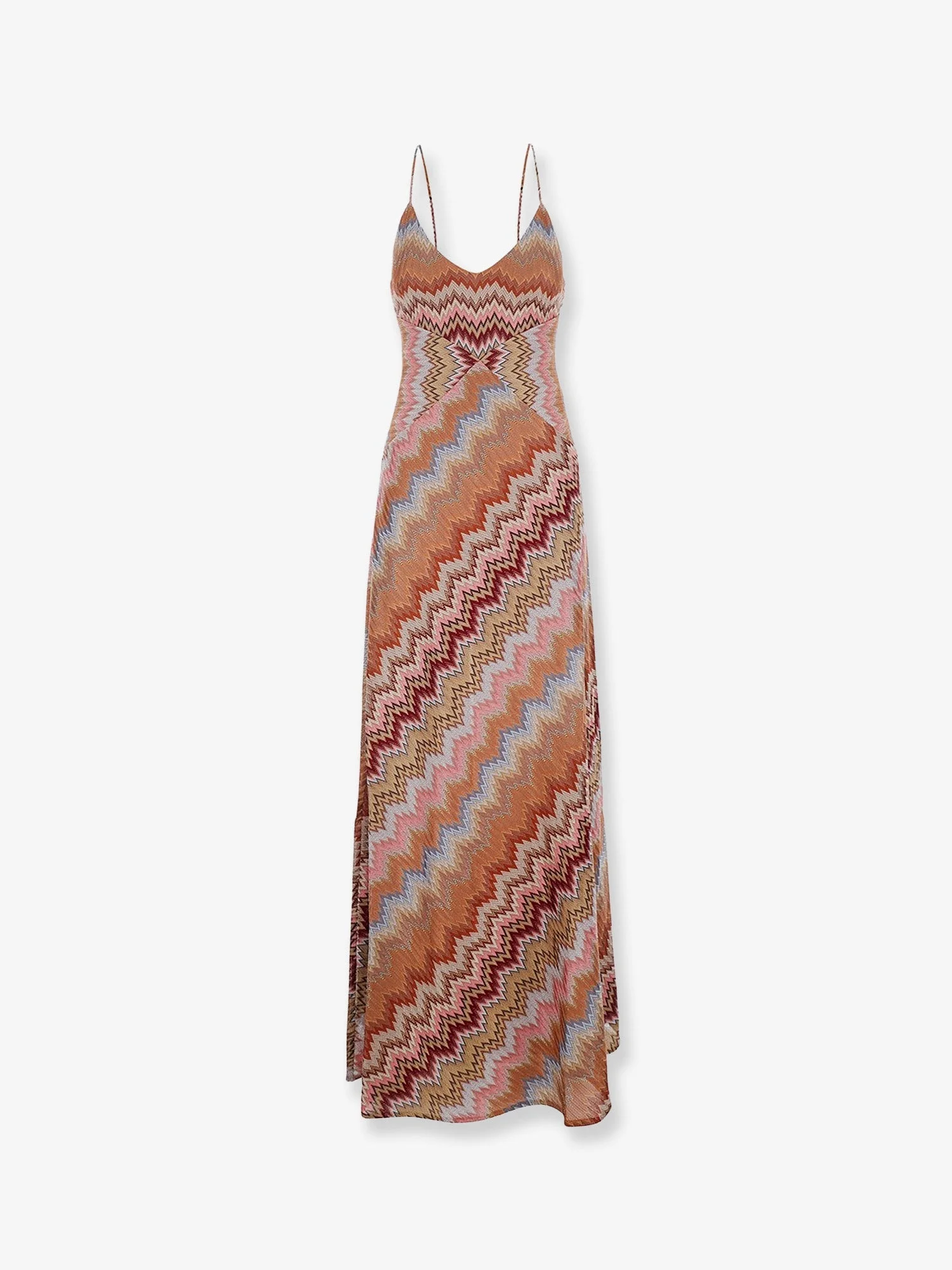 Missoni Women Long Viscose Dress With Chevron Pattern - 1