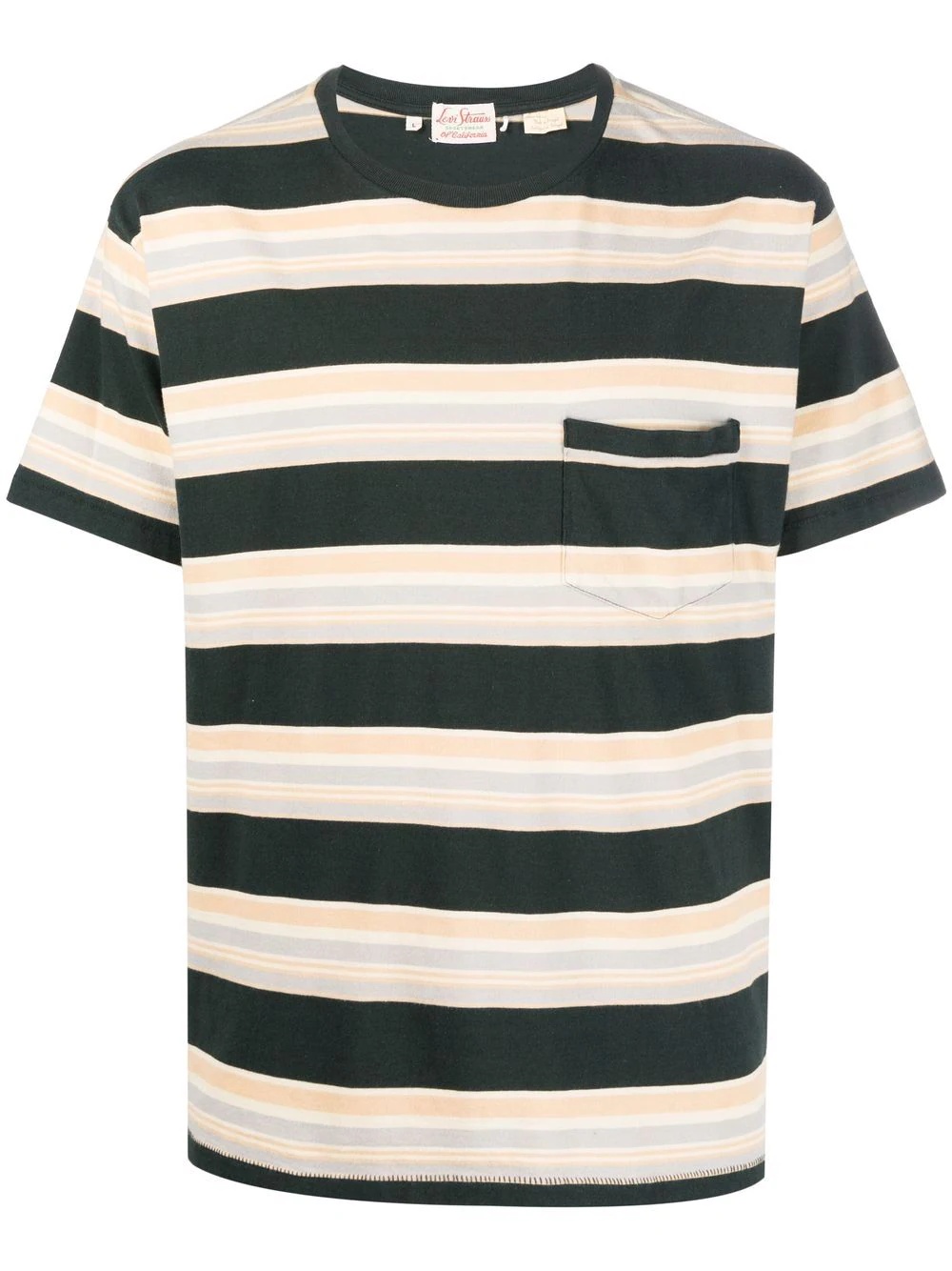 striped cotton T-shirt - 1