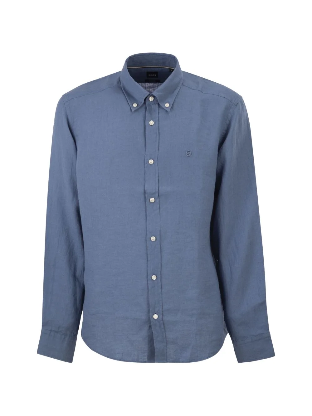 button-down linen shirt - 1