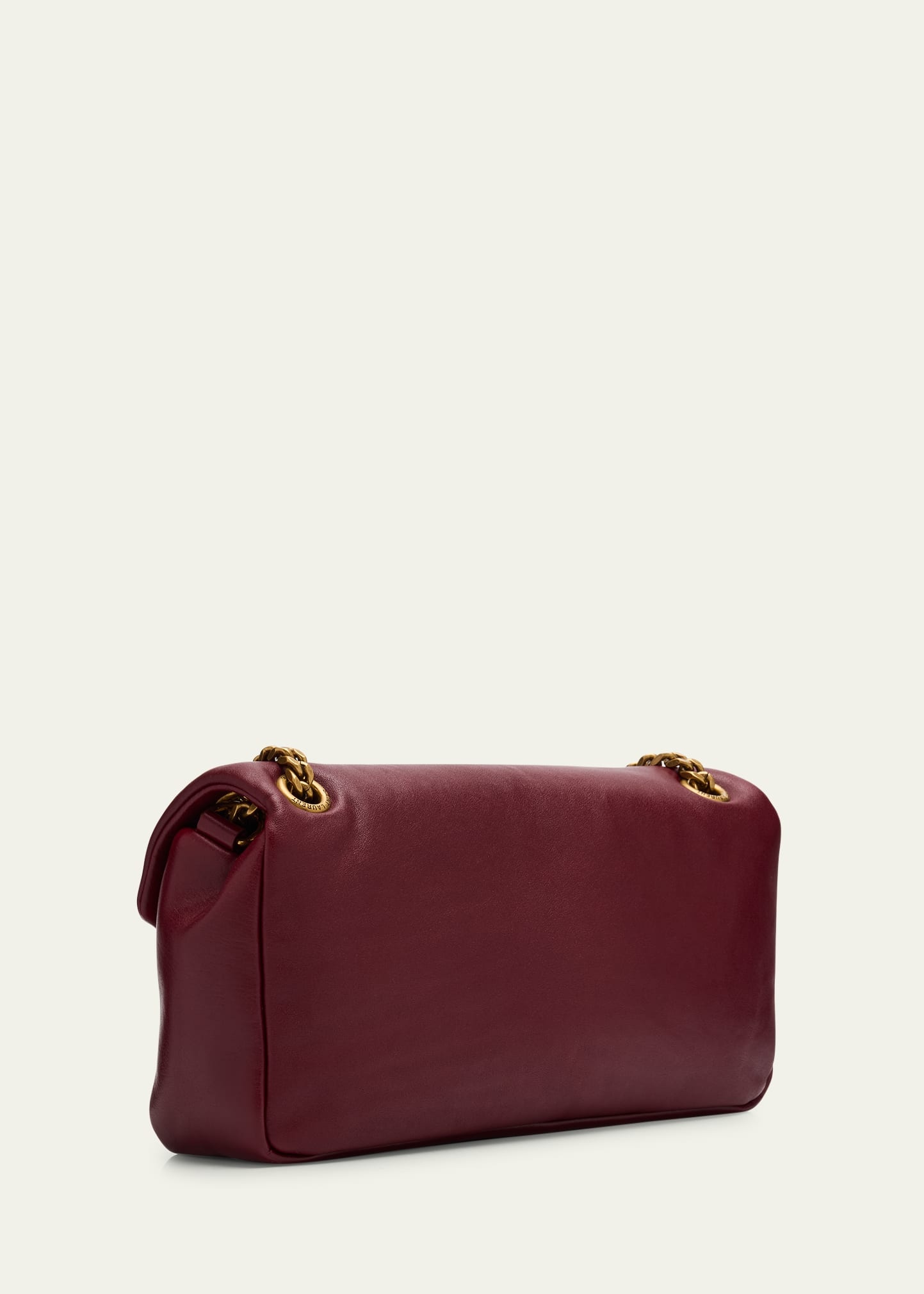 Calypso Small YSL Shoulder Bag in Smooth Padded Leather - 3