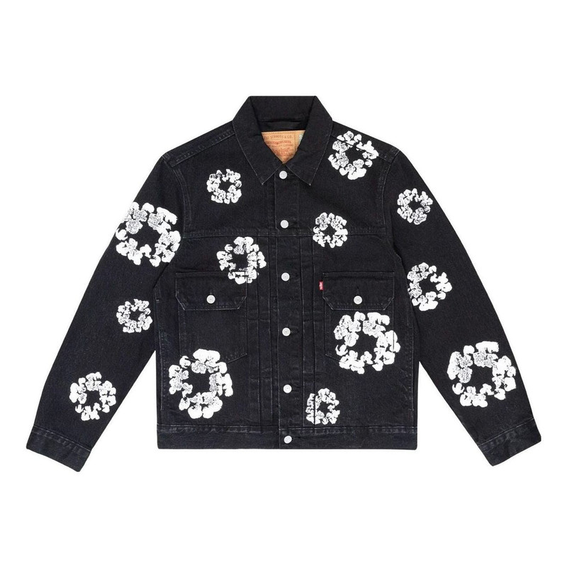 Denim Tears Denim Tears Type II All Over Wreath Jacket 'Black' 802-0006-30 - 1