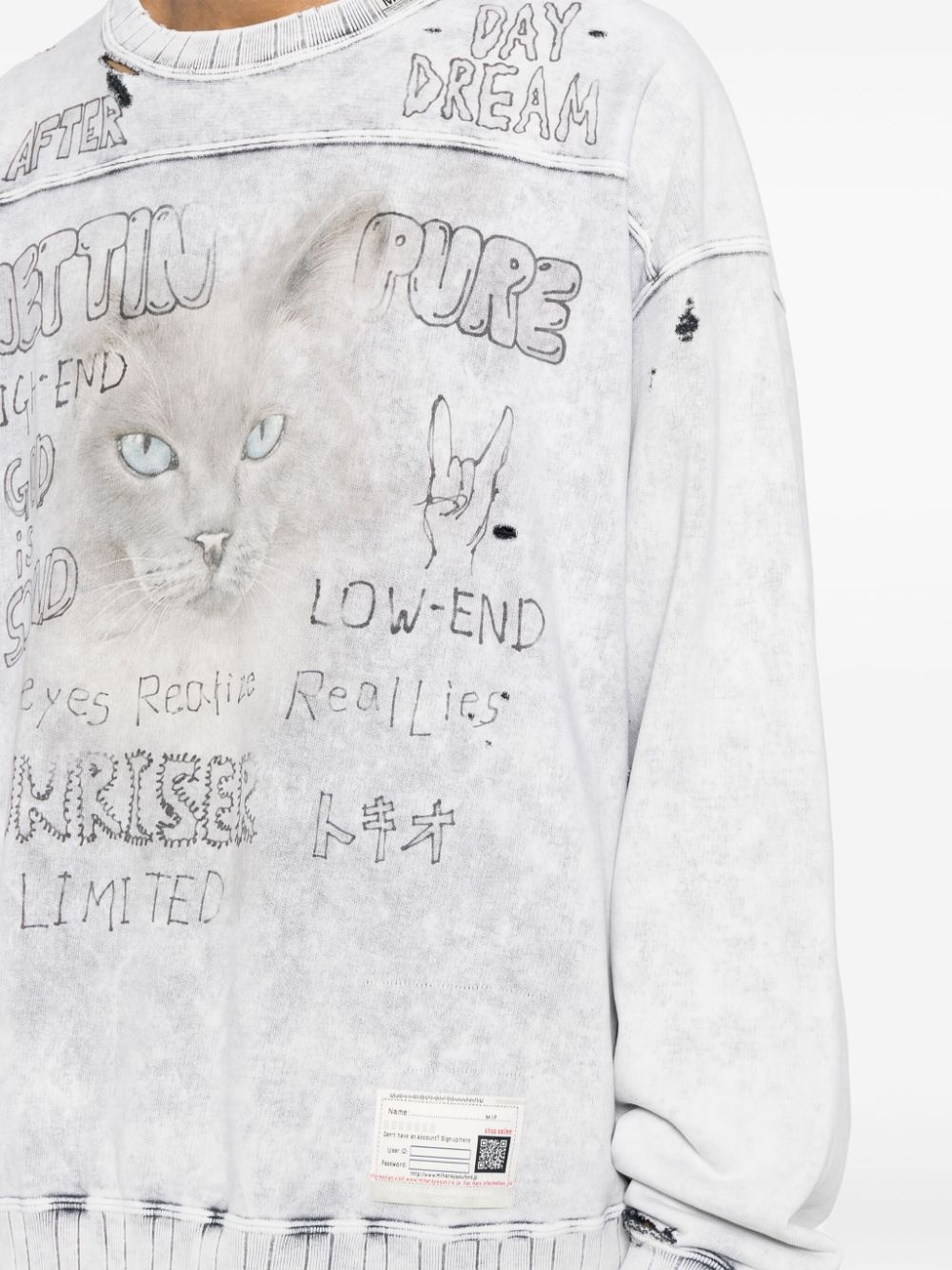 bleached sweatshirt - 5