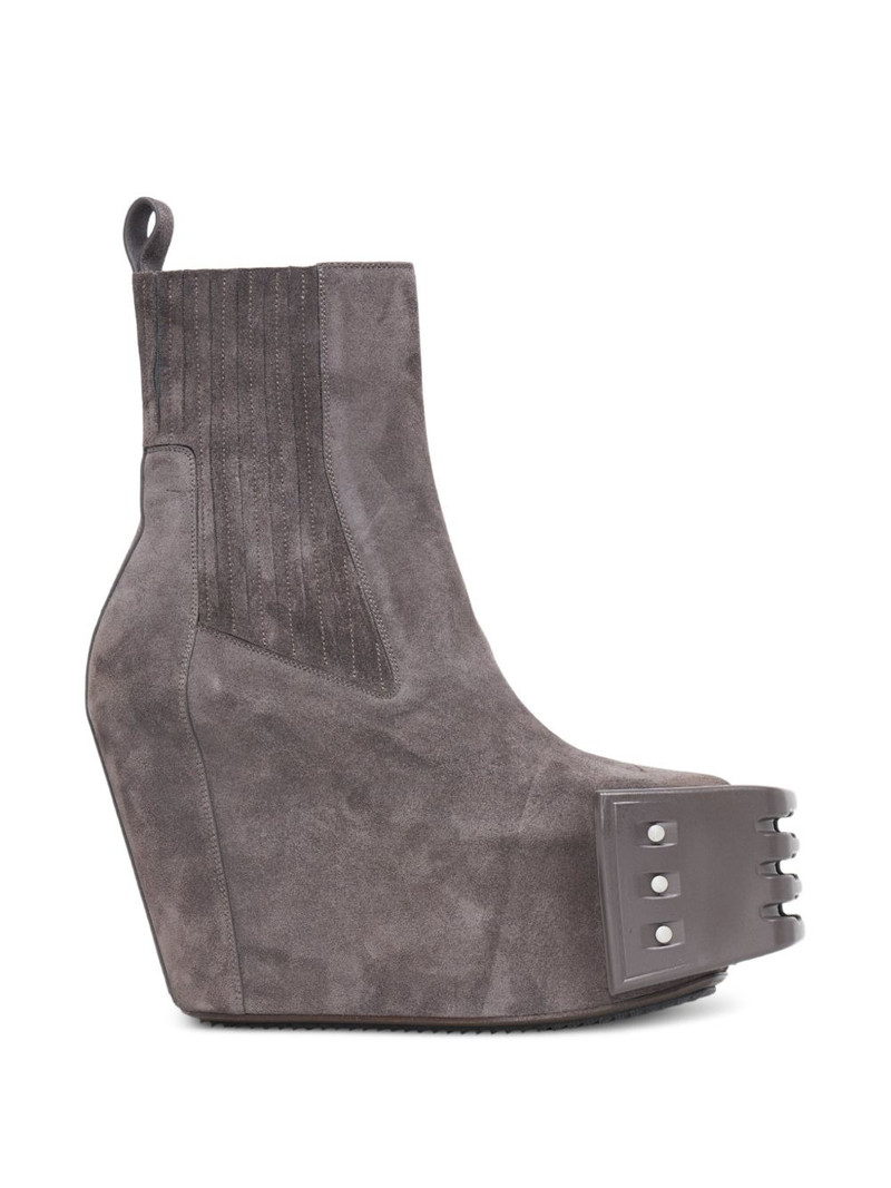 Beatle Grilled wedged boots 1