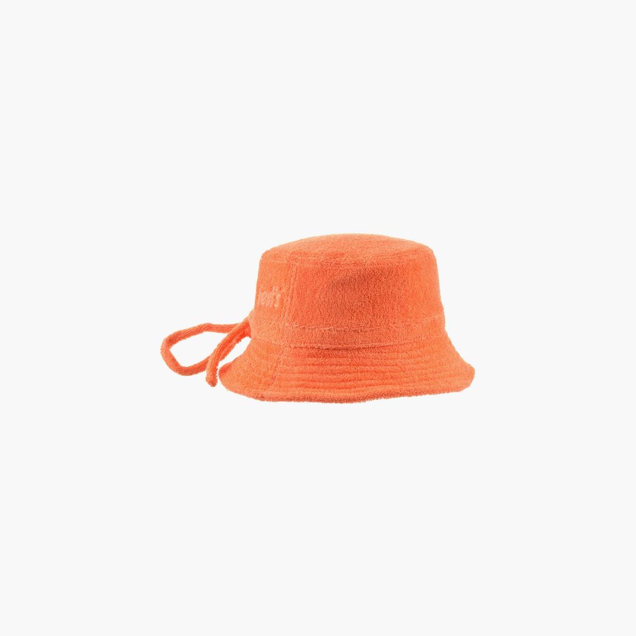 TERRY BUCKET HAT WITH POSTER LOGO - 5