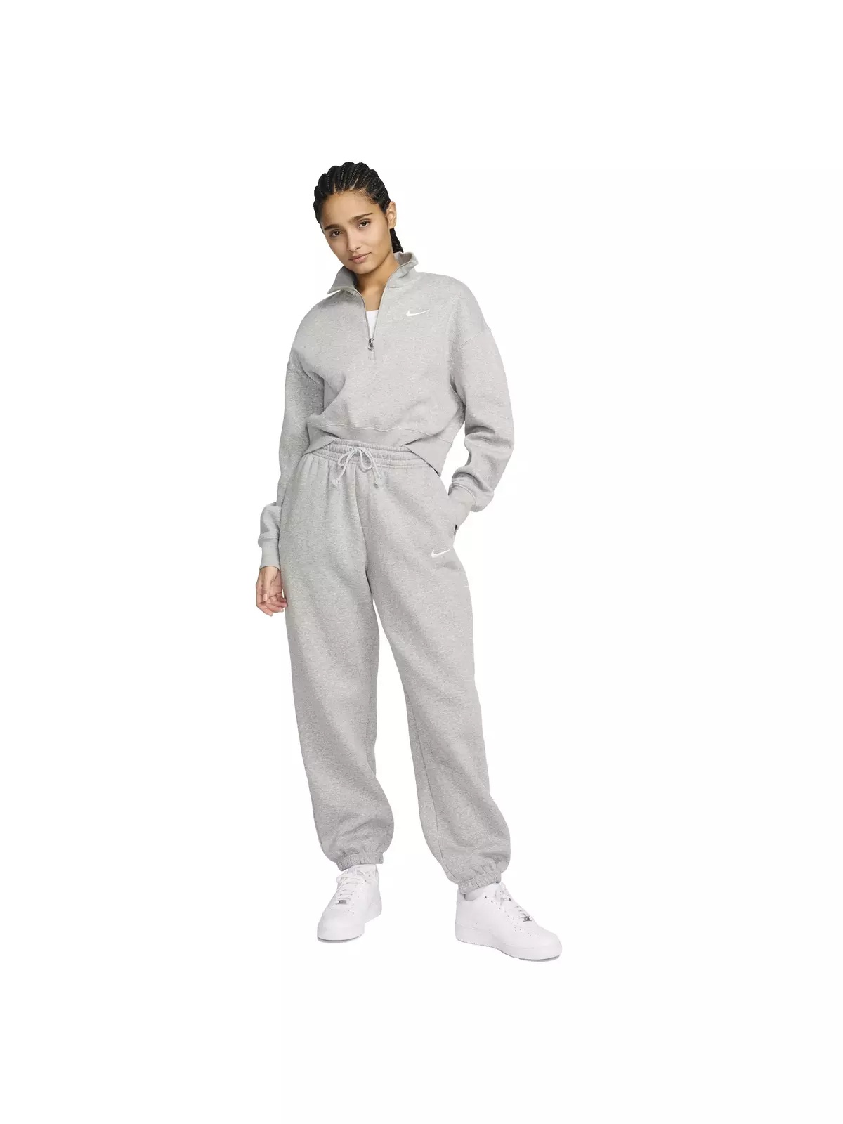 Nike Women's Sportswear Phoenix Fleece High-Waisted Oversized Sweatpants - 8