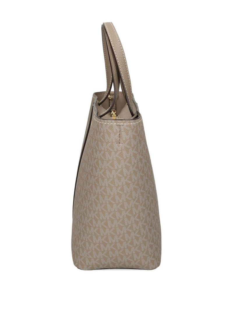medium Flora two-tone tote bag 5