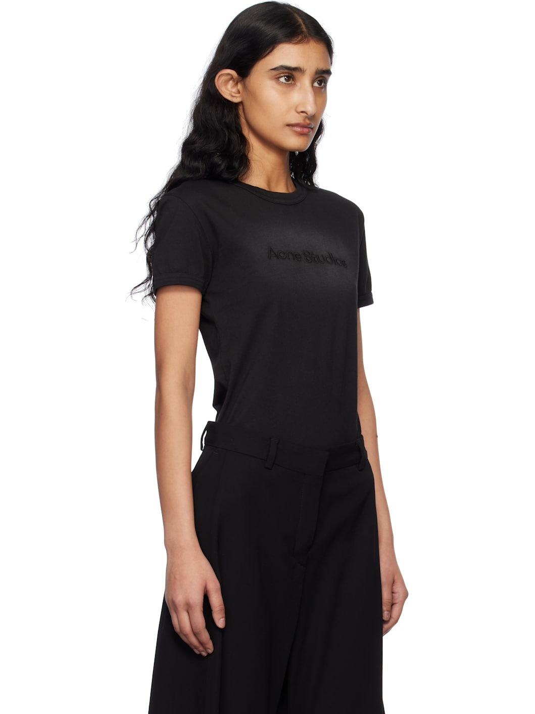 Black Logo Fitted T-shirt - 2