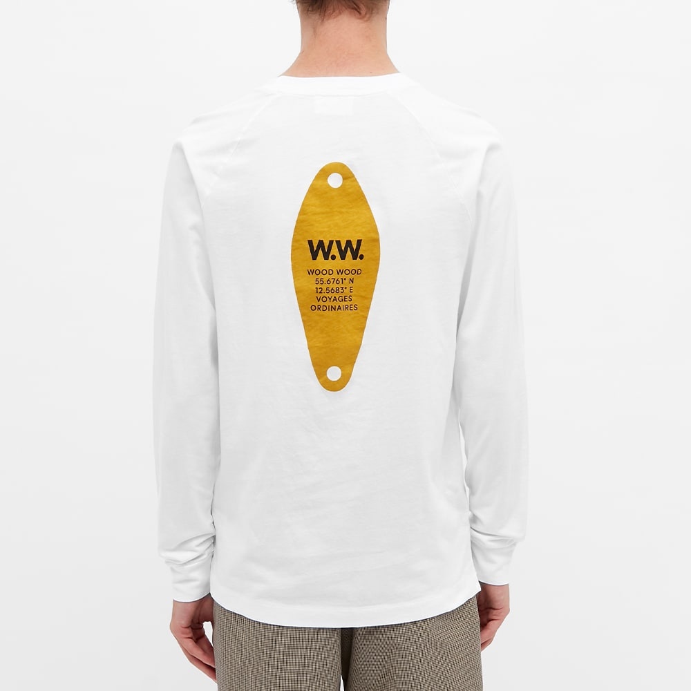 Wood Wood Long Sleeve Han Badge Logo Tee - 5