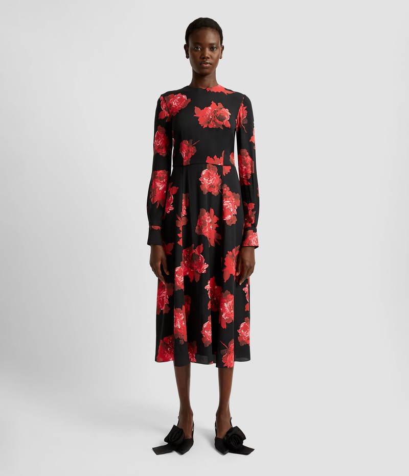 Erdem LONG SLEEVE MIDI DRESS outlook