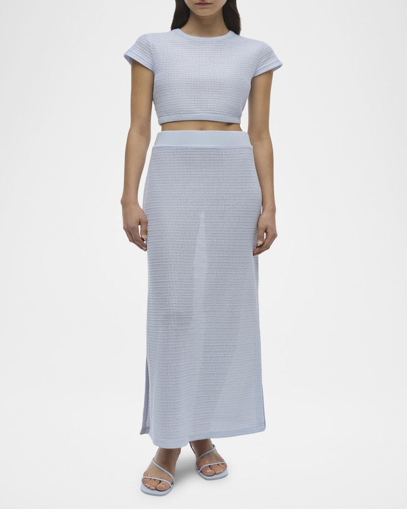 SIMKHAI Nicky Knit Midi Skirt outlook