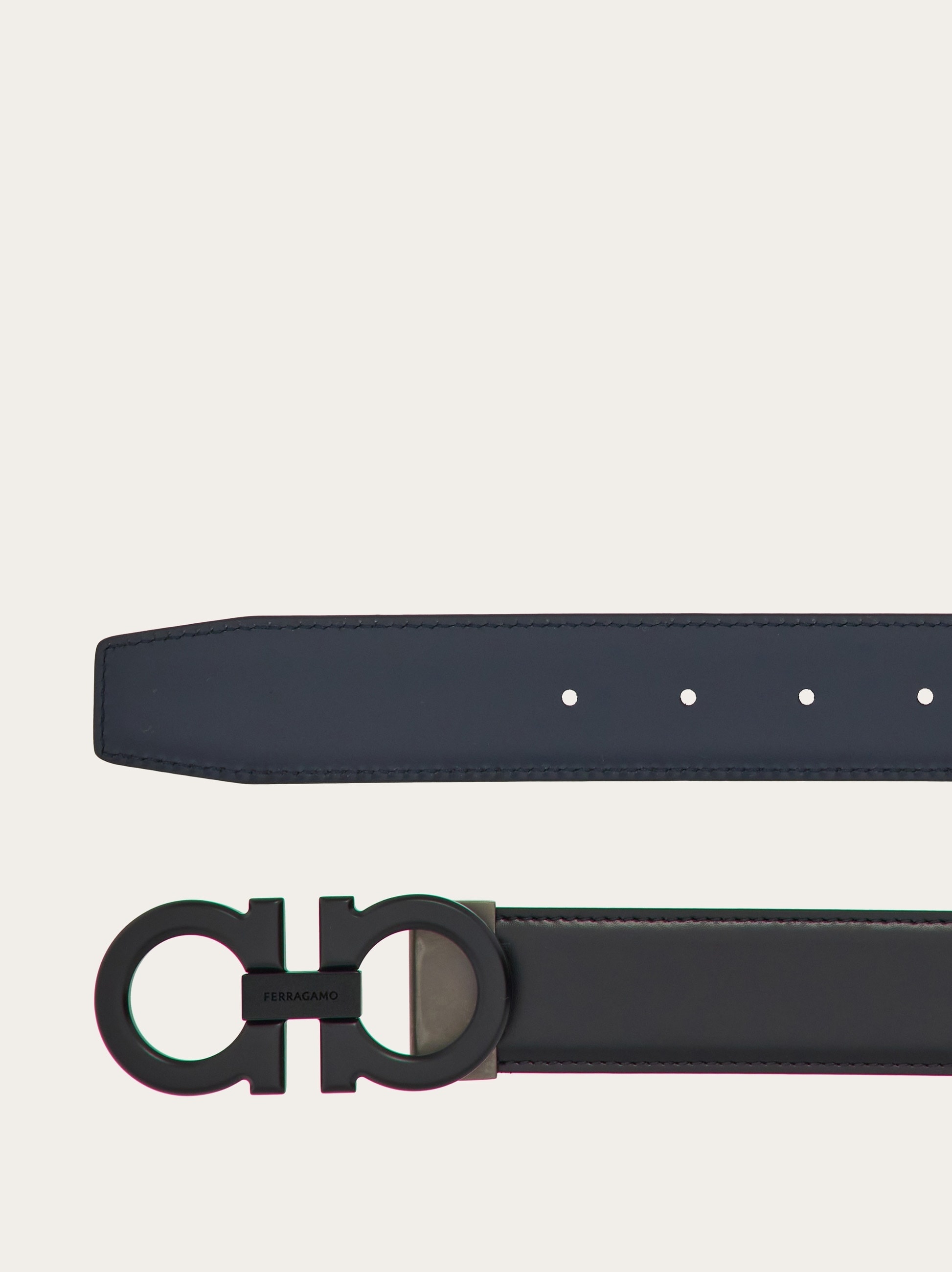 Reversible and adjustable Gancini belt - 2