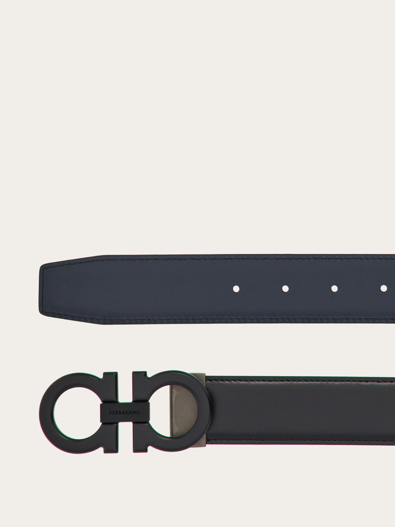 FERRAGAMO Reversible and adjustable Gancini belt outlook