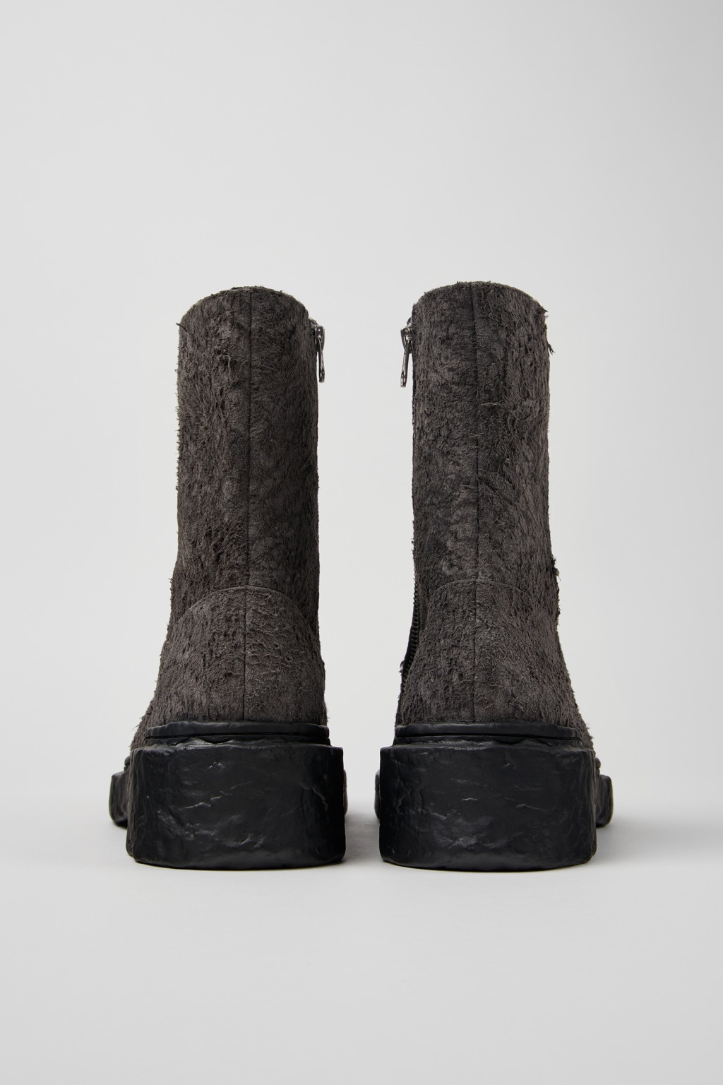 Gray Nubuck Boots - 3