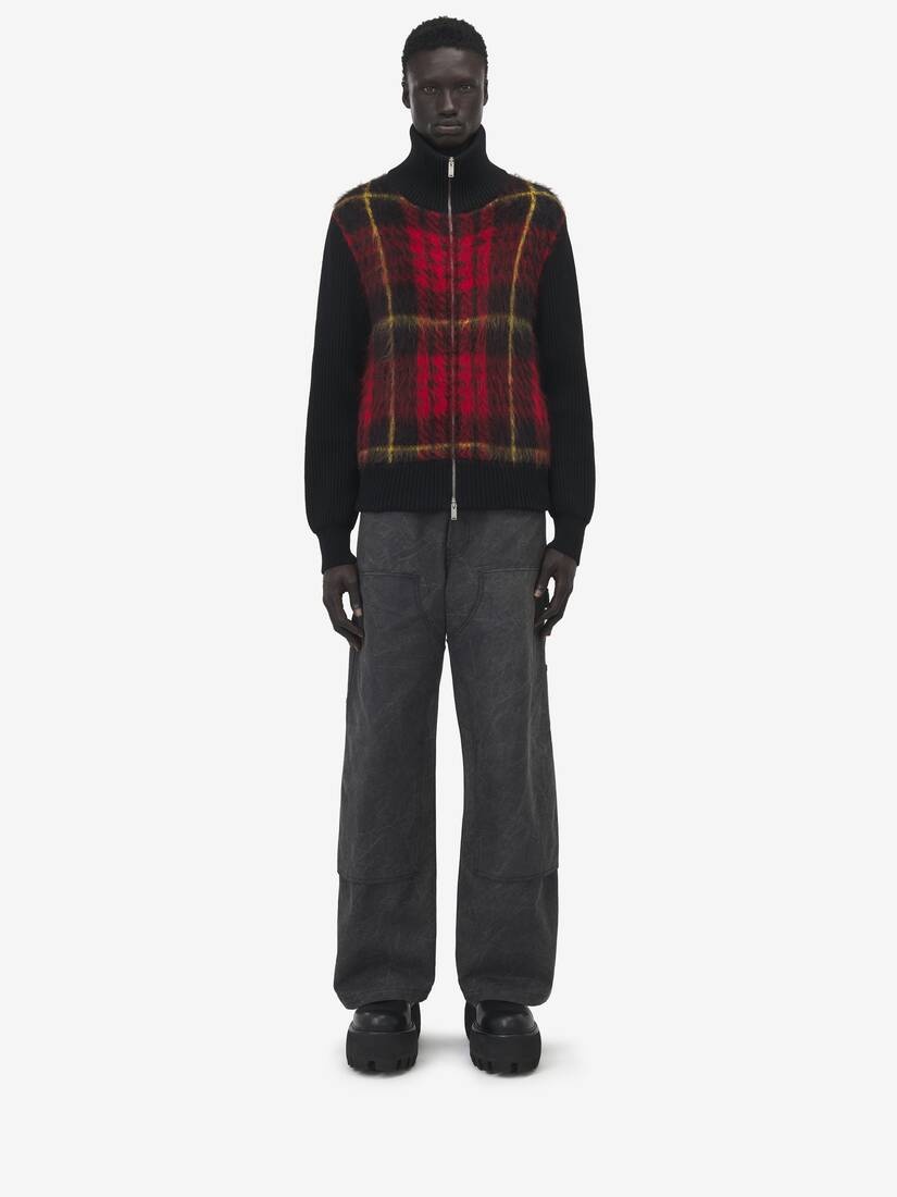 Brushed Tartan Bomber Jacket - 2
