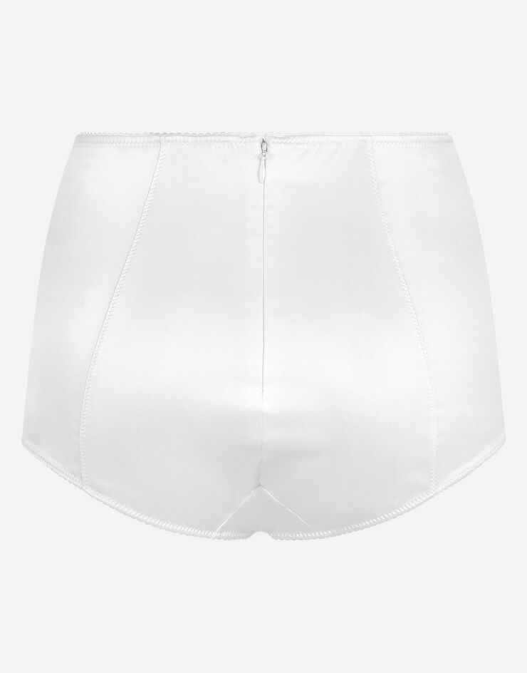 Satin high-waisted panties - 3