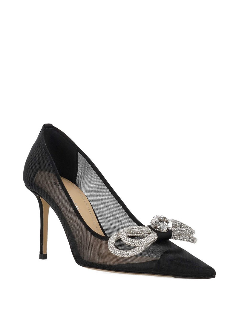 MACH & MACH bow embellished heeled sandals outlook