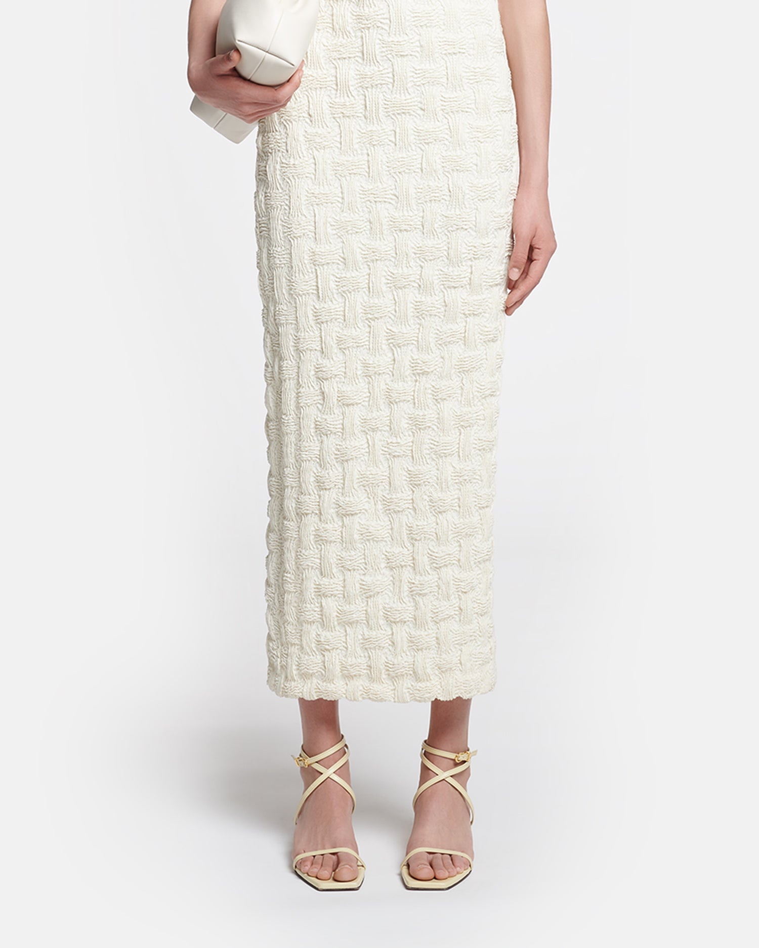 Seersucker Tech Linen Midi Dress - 6