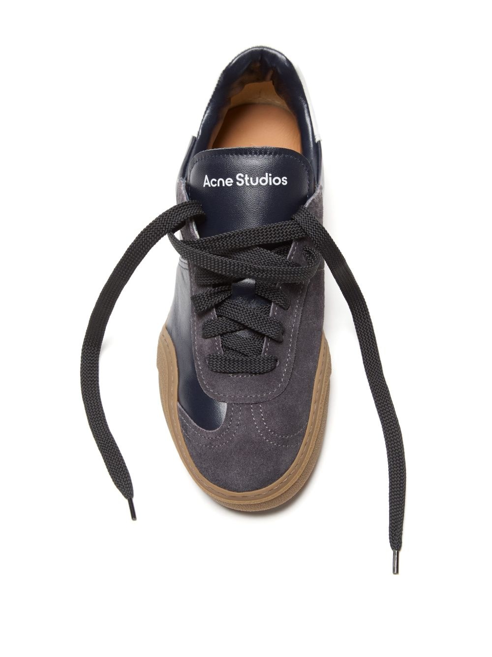 panelled low-top sneakers - 4