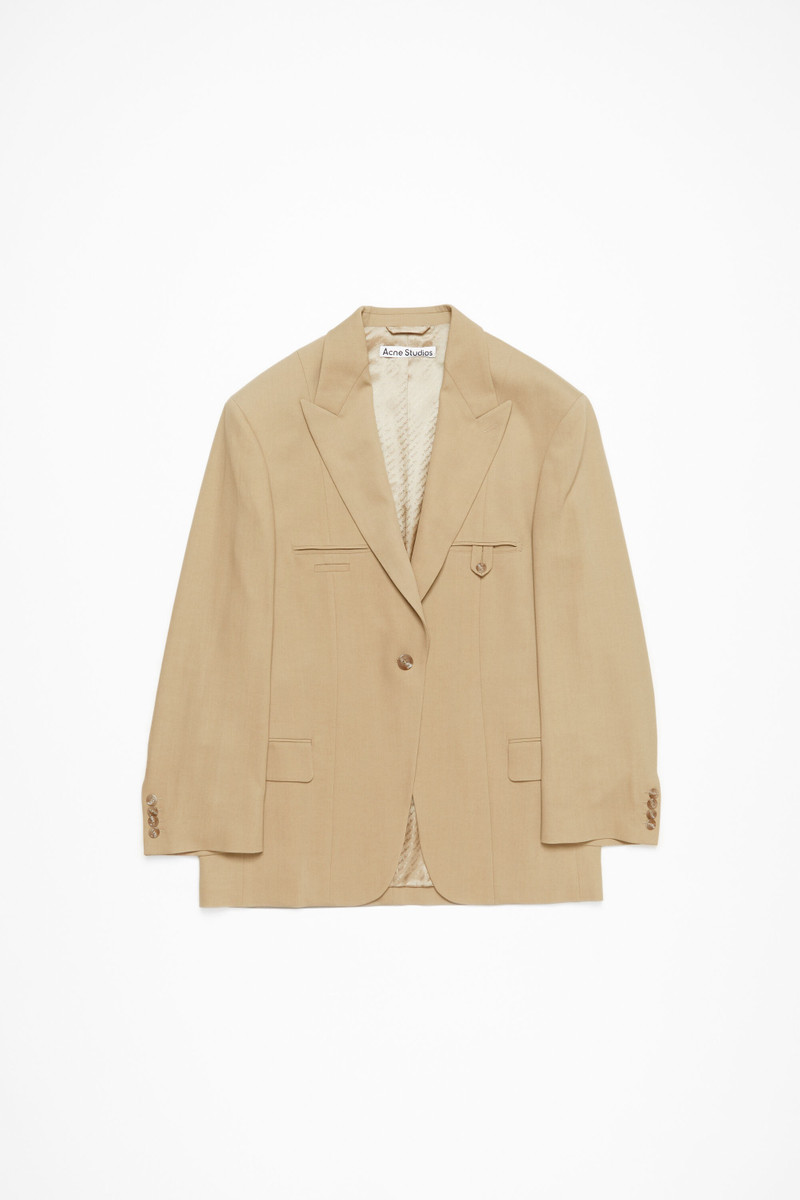 Relaxed fit suit Jacket - 낙타 베이지 - 1