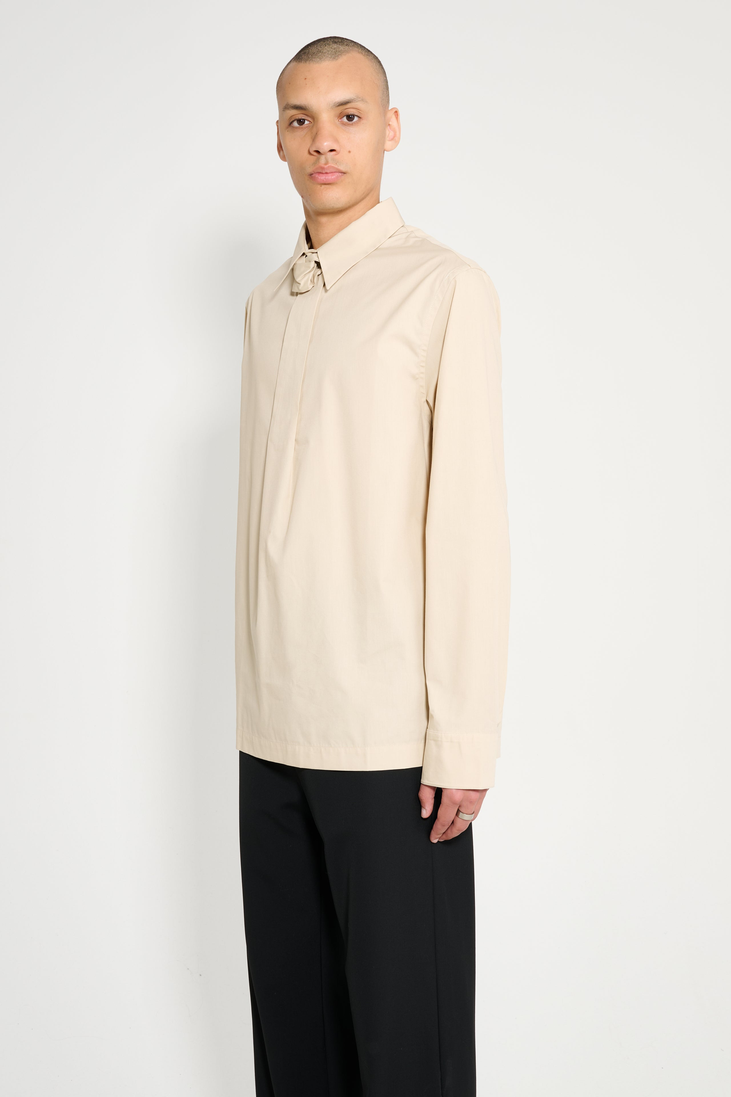 OLLY SHINDER VANISHING TIE SHIRT BEIGE - 2
