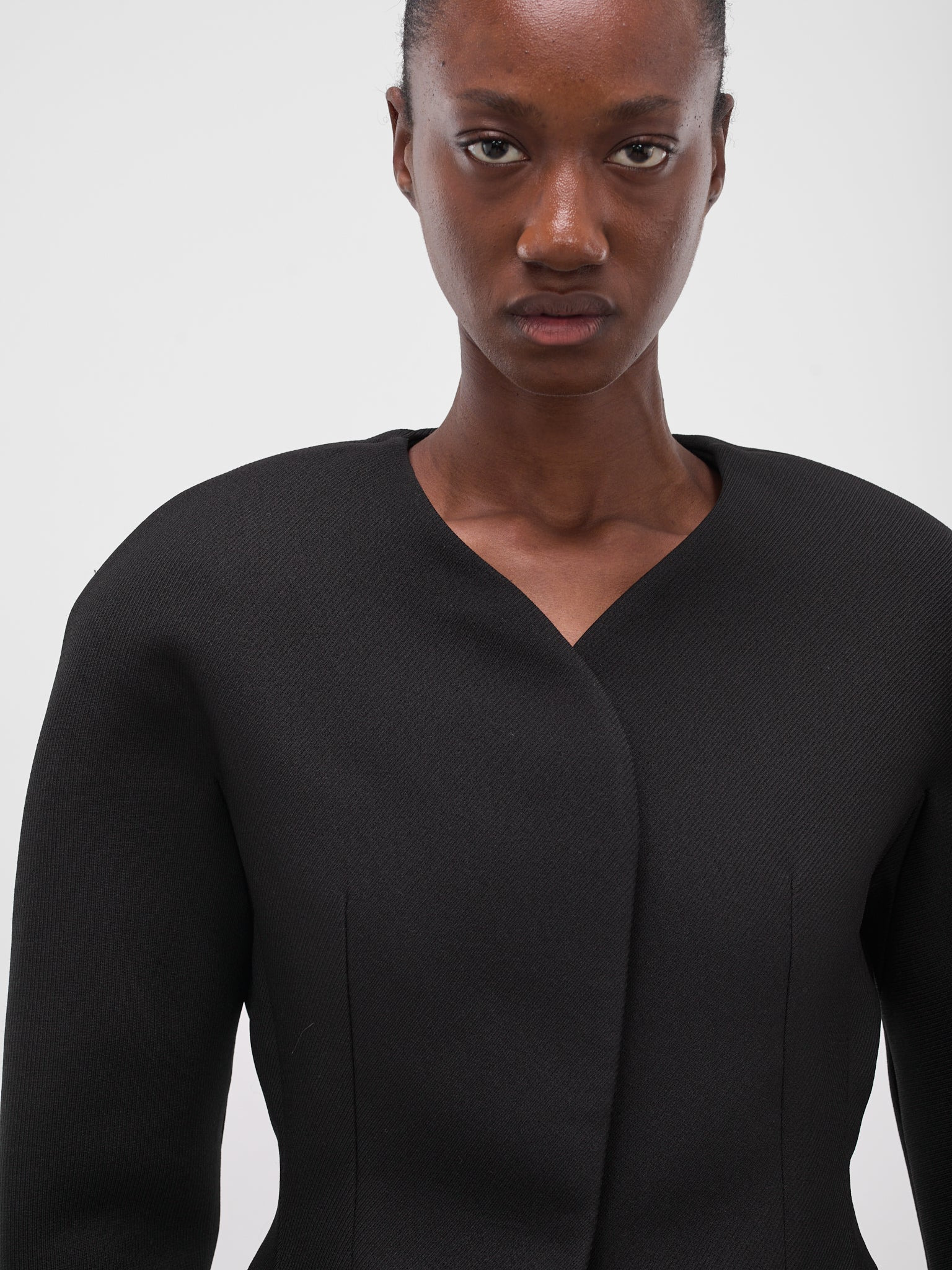 Black Mini Ovalo Jacket - 4