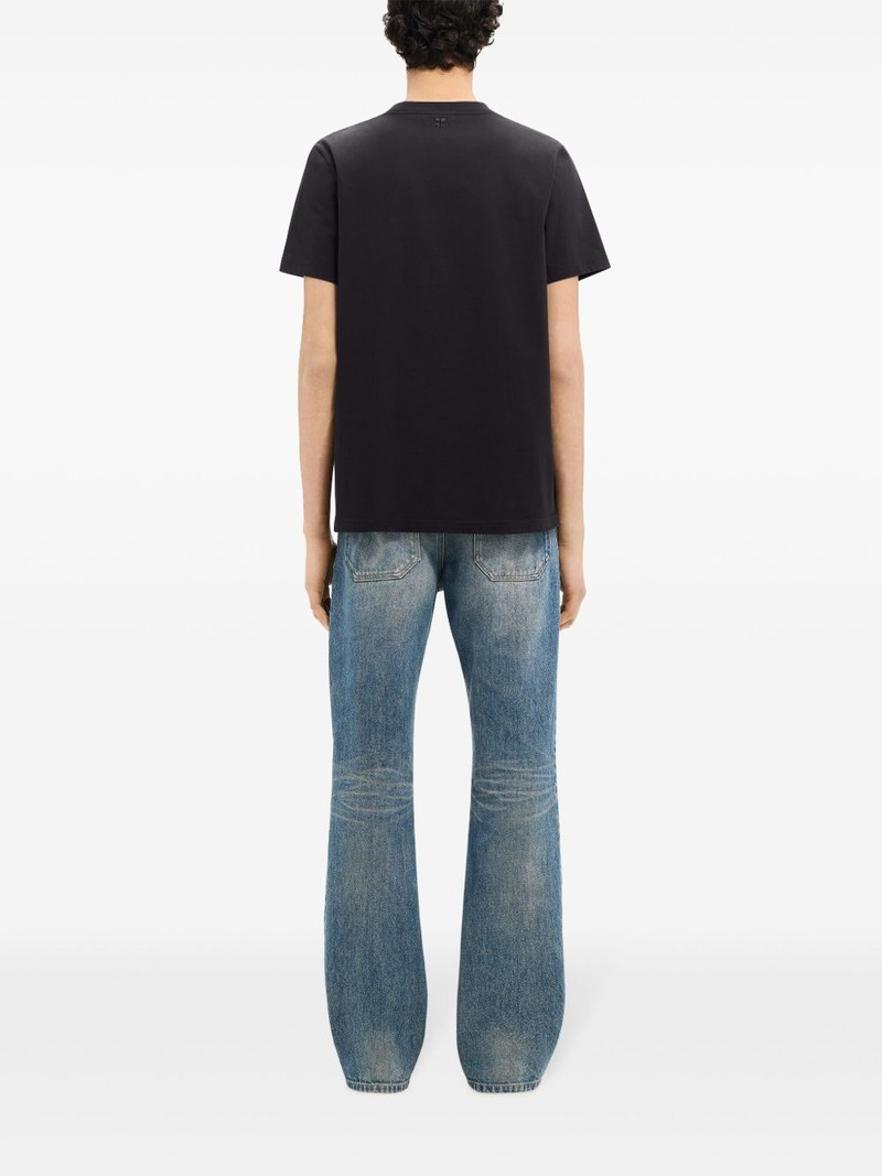 logo-embroidered cotton T-shirt 3