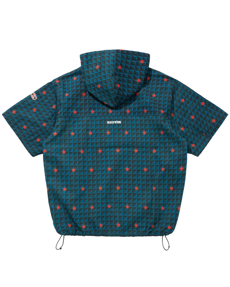WAFFLE 2WAY HALF ZIP SHIRT JACKET 4