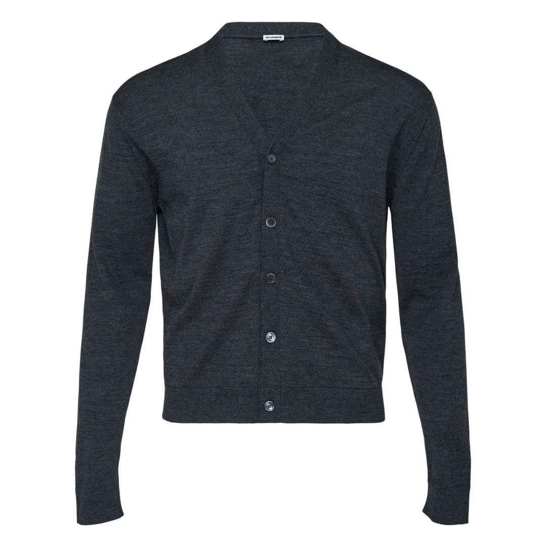 Extrafine Long Sleeve V-Neck Cardigan - 1