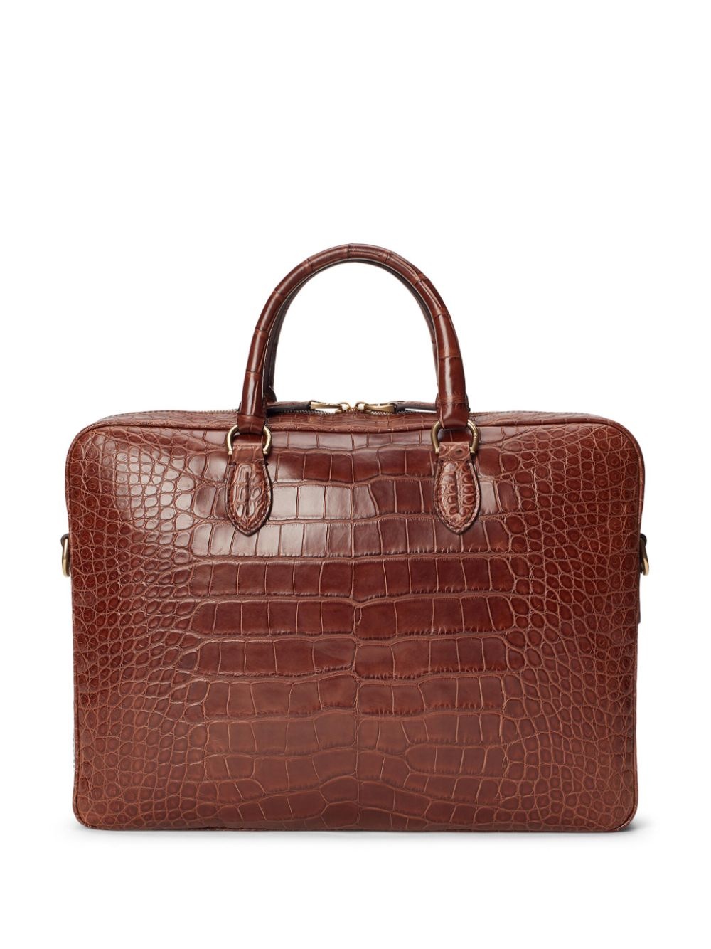 crocodile-embossed briefcase - 2