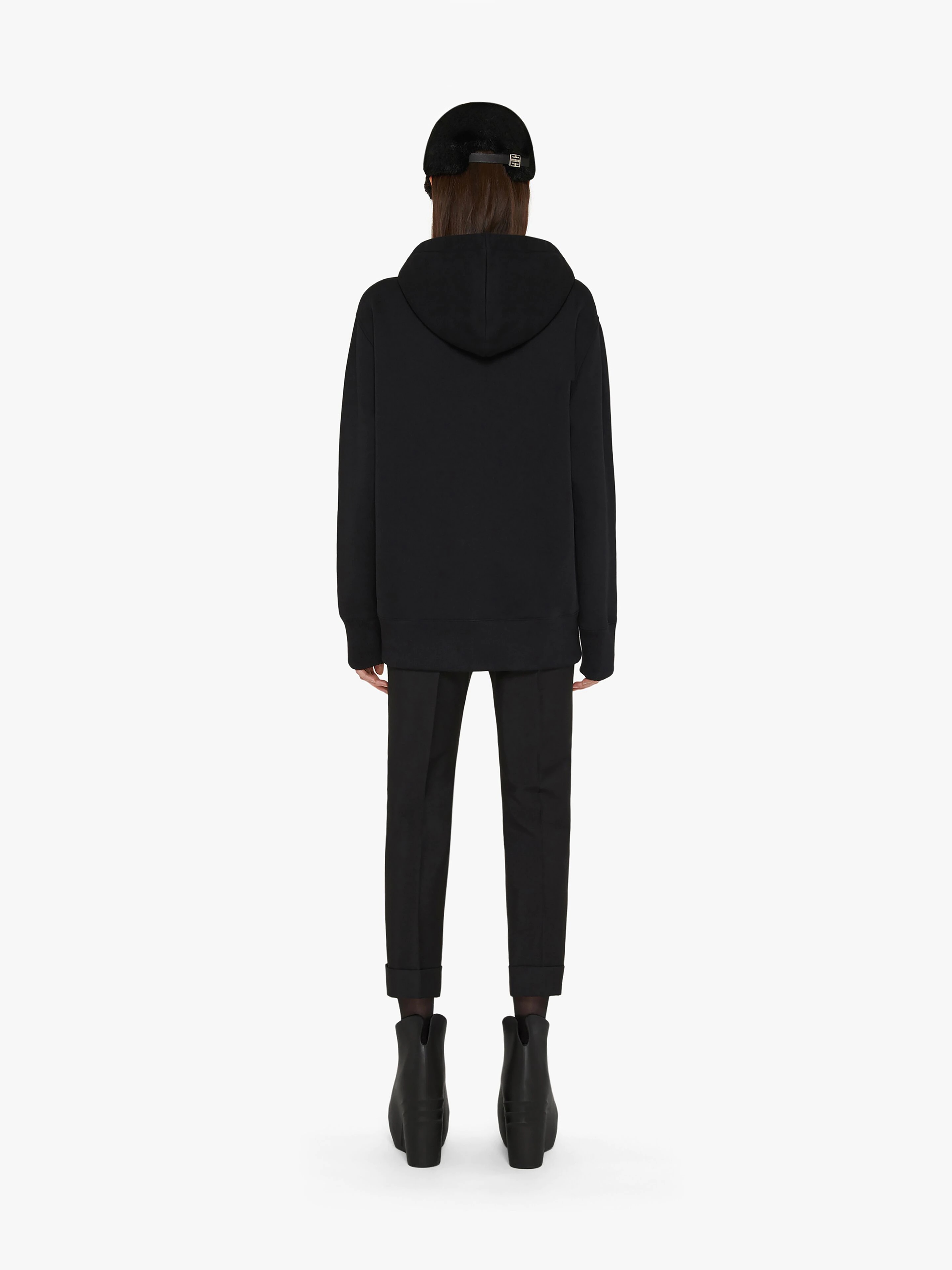 OVERSIZED HOODIE WITH BANDANA EMBROIDERED PATCH - 4