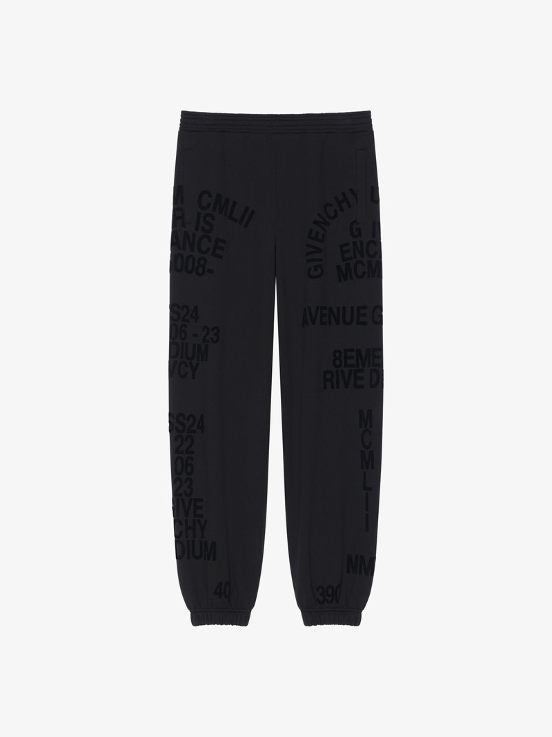 GIVENCHY JOGGER PANTS IN FLEECE - 1