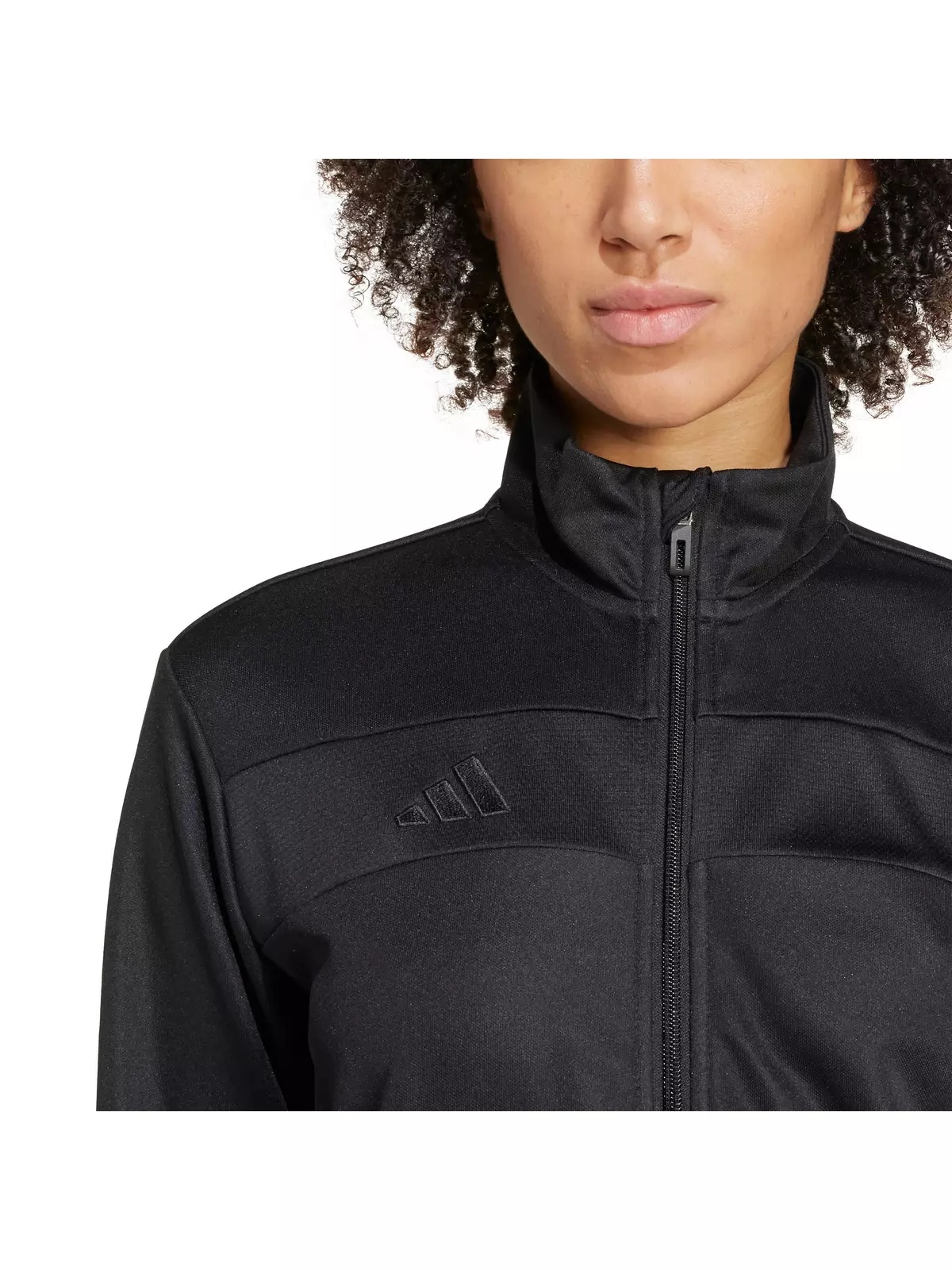 Women's Tiro 25 Essentials Training Track Top -Black - 3