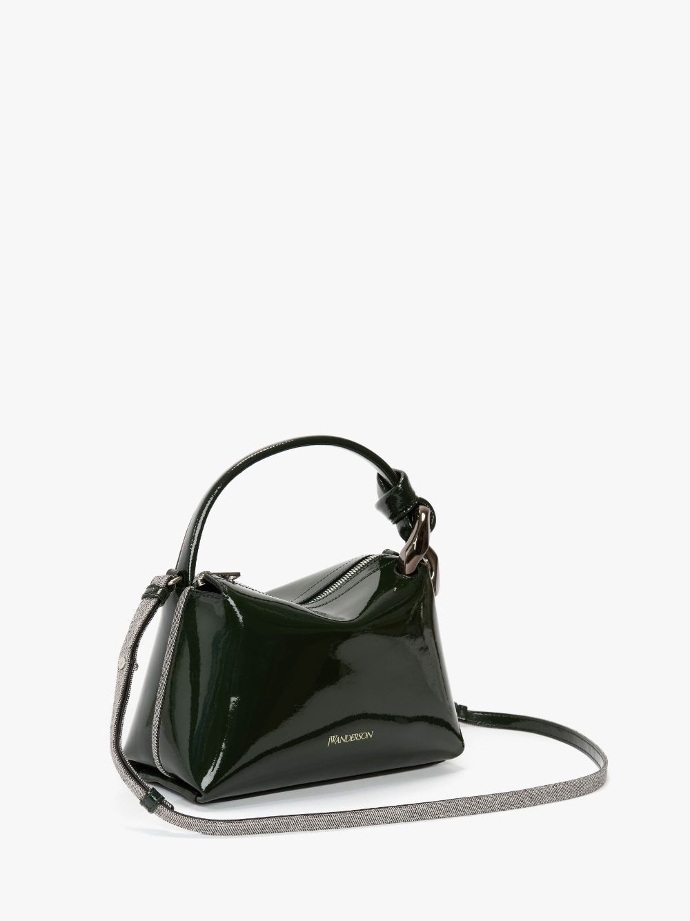 SMALL JWA CORNER BAG -  COATED DENIM CROSSBODY BAG - 2