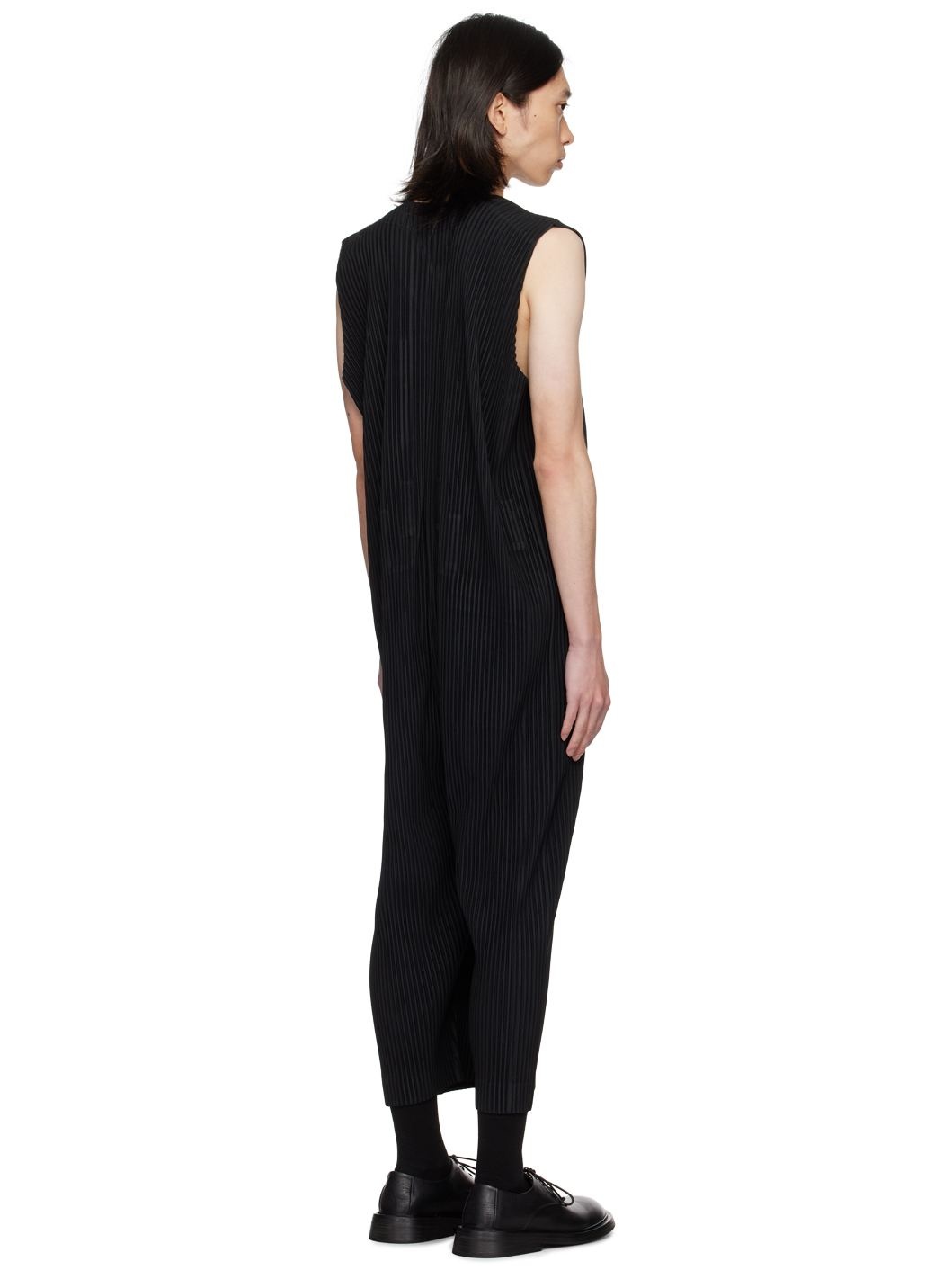 Black Pleats Bottoms 1 Jumpsuit - 3