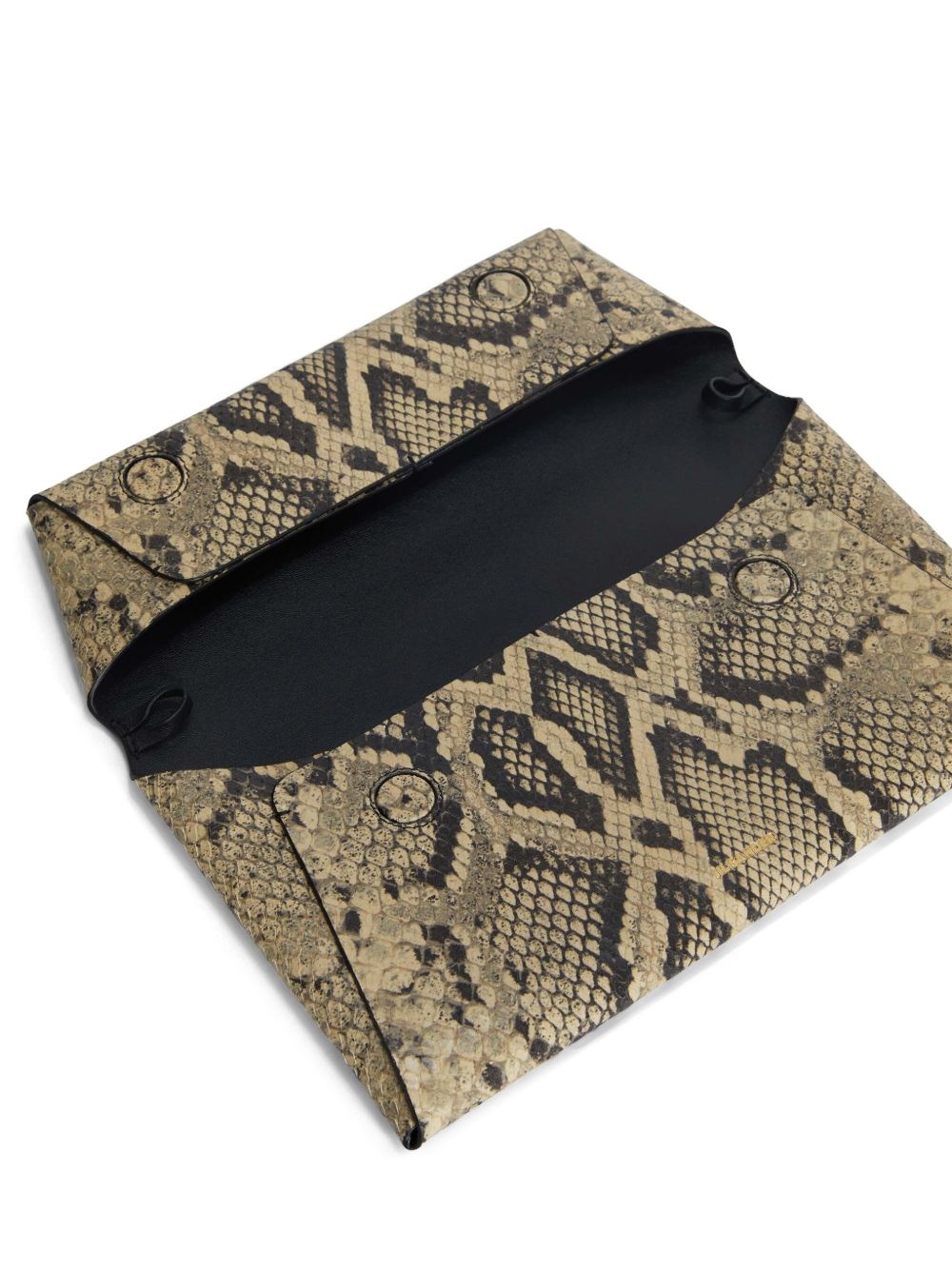 small snakeskin-print folded bag - 5