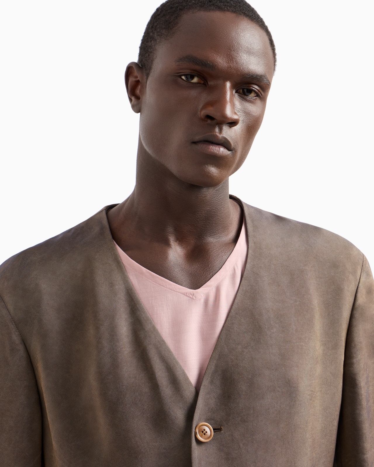 VISCOSE TWILL SINGLE-BREASTED JACKET - 5