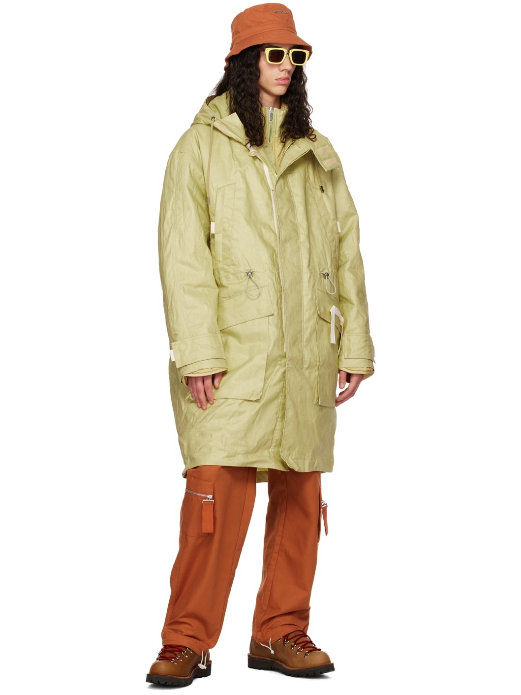 Green Le Papier 'La Parka Cozi' Coat - 4
