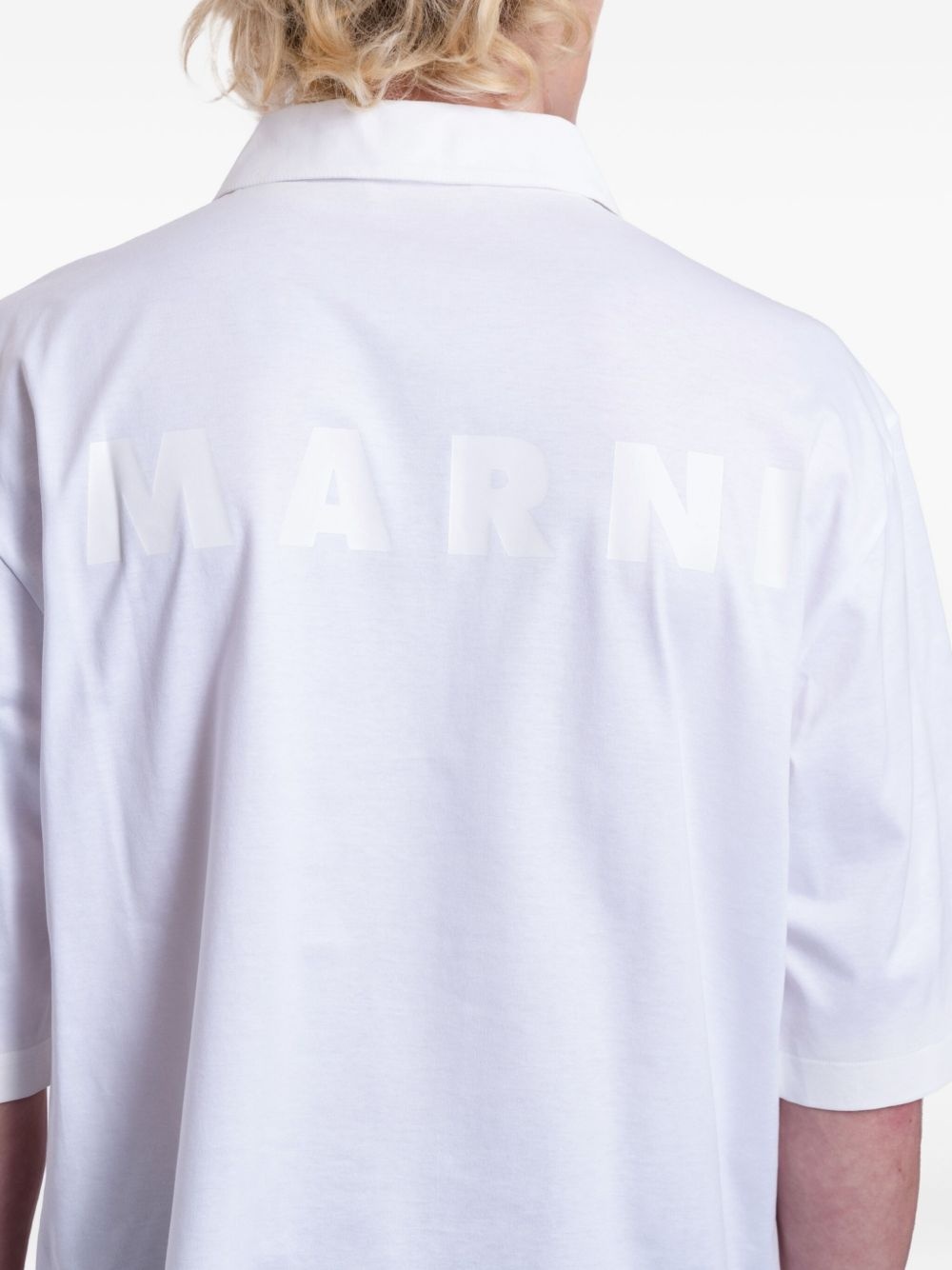 logo-print polo shirt - 4