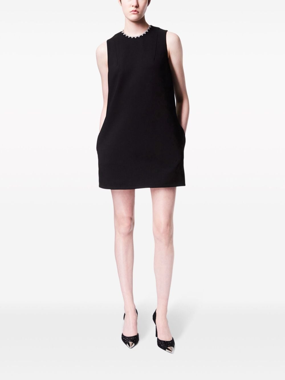 cut out-detail sleeveless minidress - 2