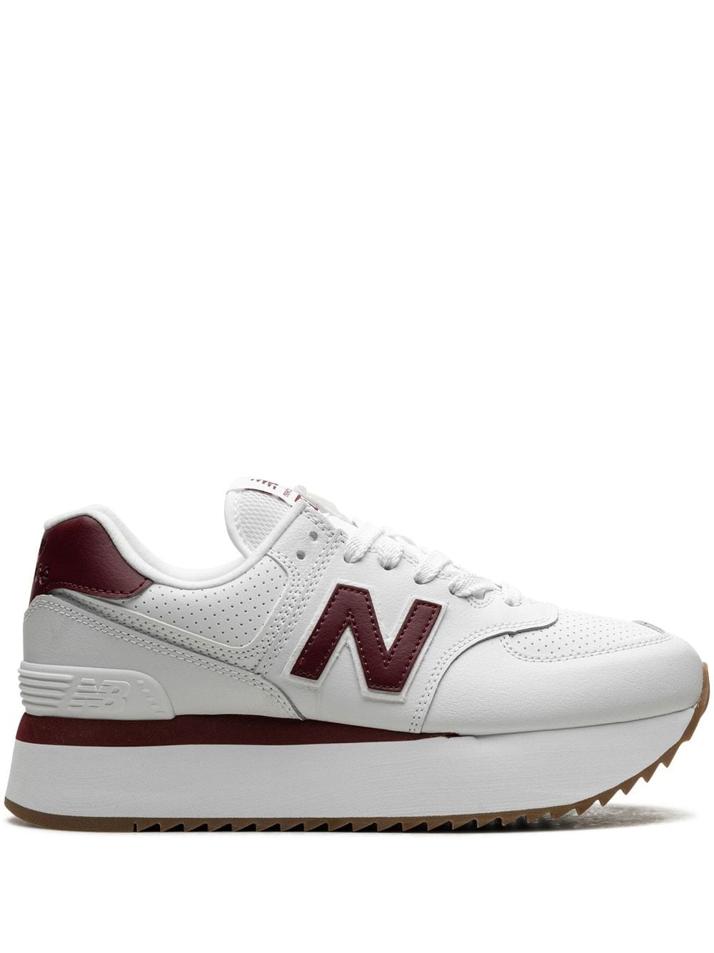 574+ "White/Burgundy" sneakers - 1