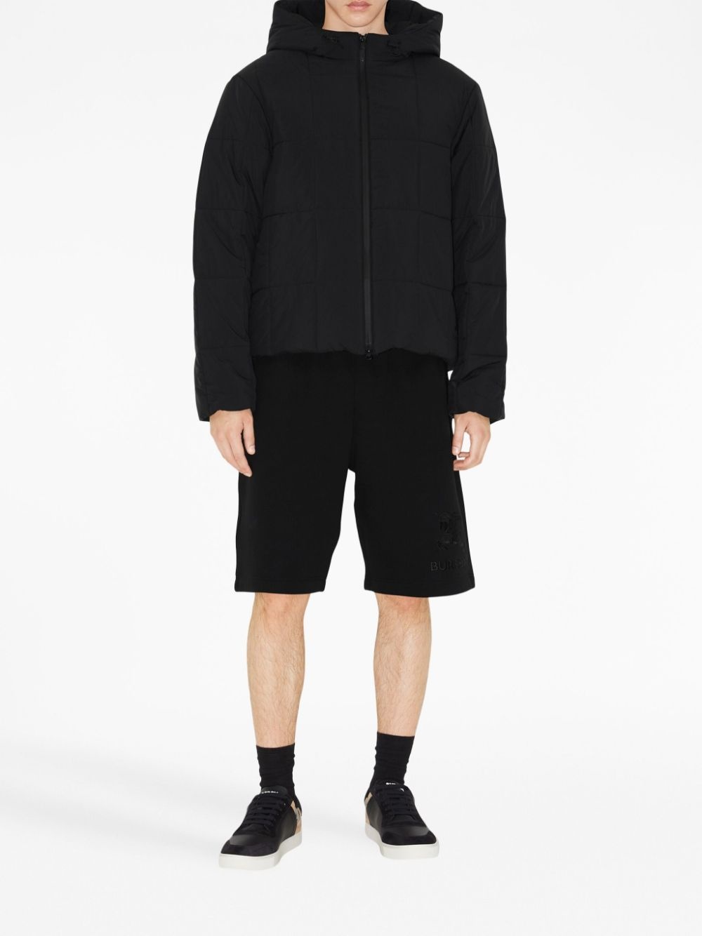 hooded quilted padded jacket - 2