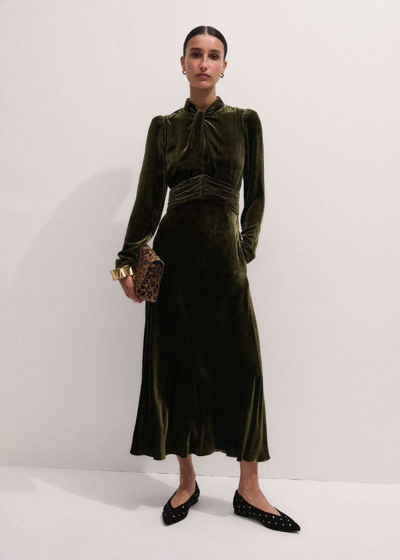 Twist Neck Maxi Dress 1