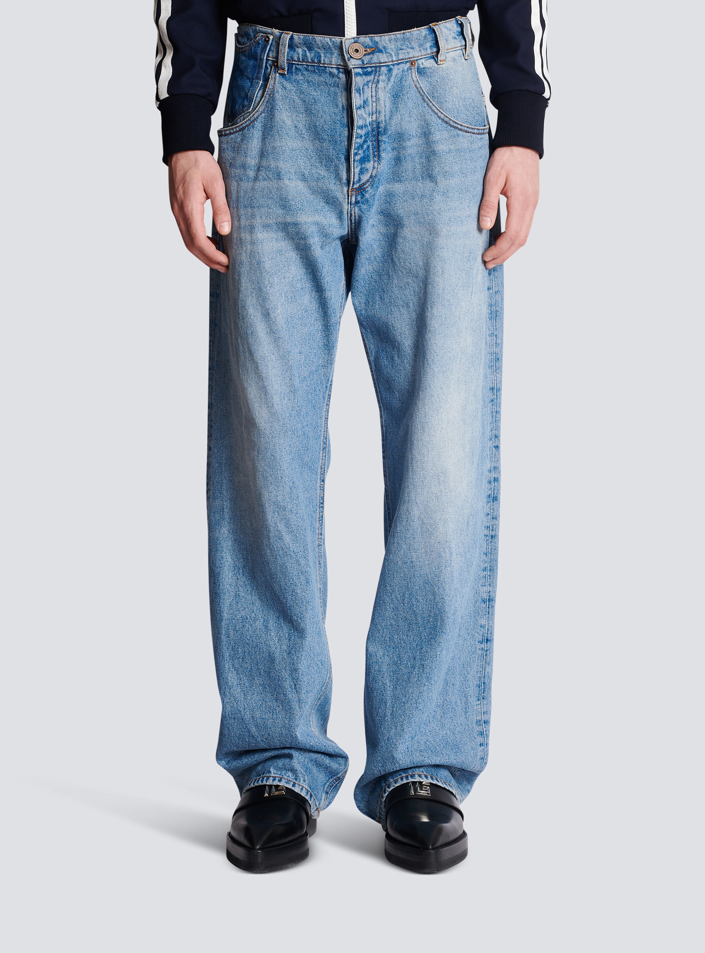 Jeans in contrast-effect denim - 5