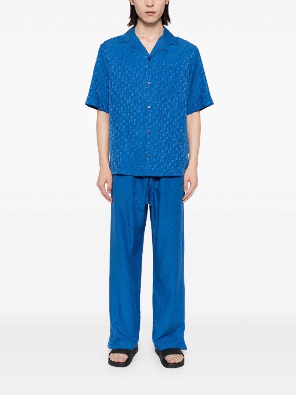 jacquard pyjama trousers - 2