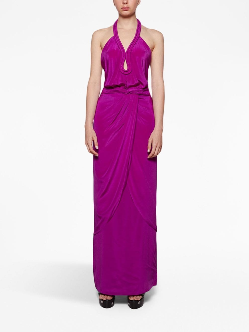 Adinkra halterneck maxi dress - 3