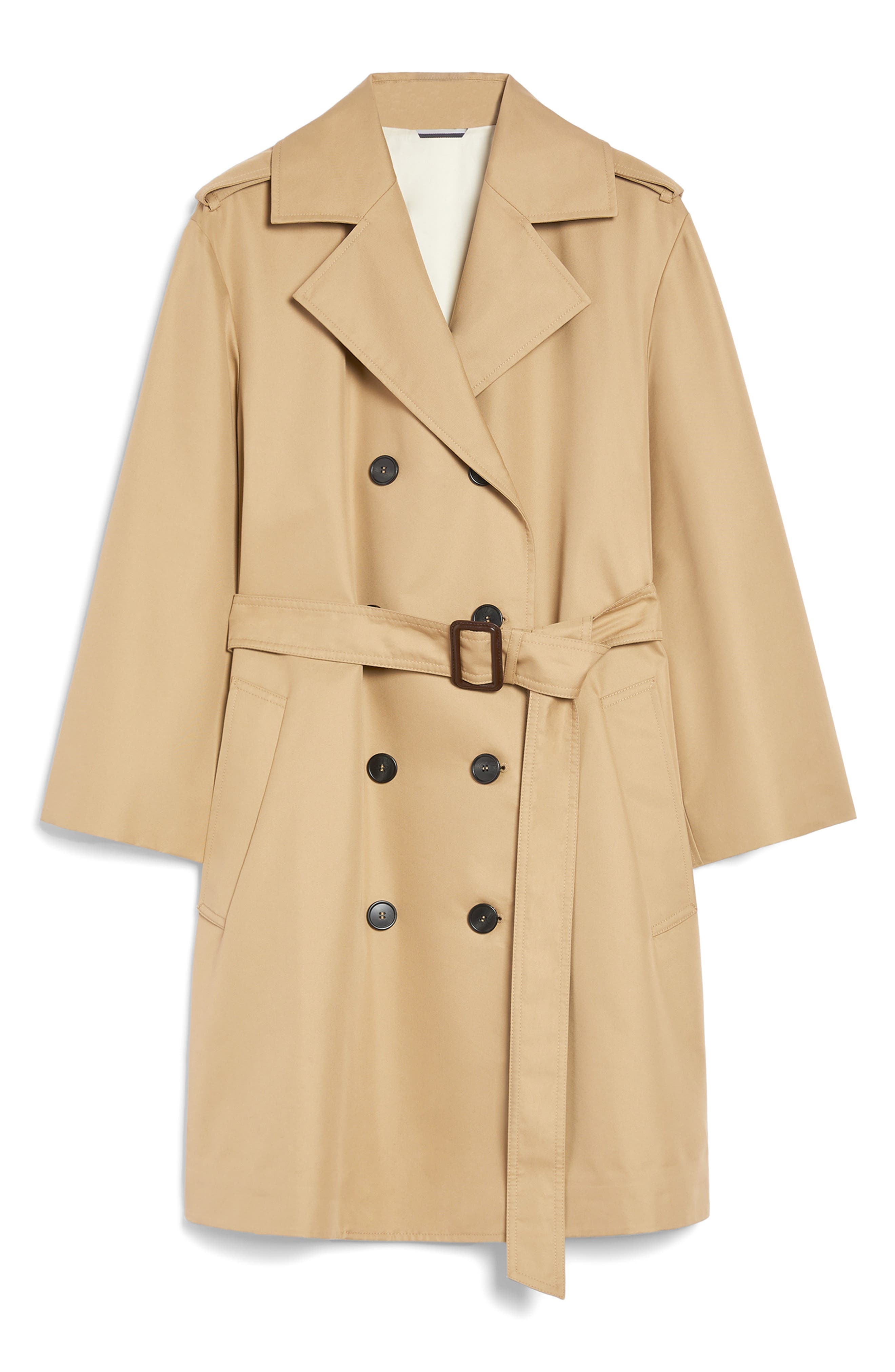 Weekend Max Mara Elodia Belted Trench Raincoat in Beige at Nordstrom - 4