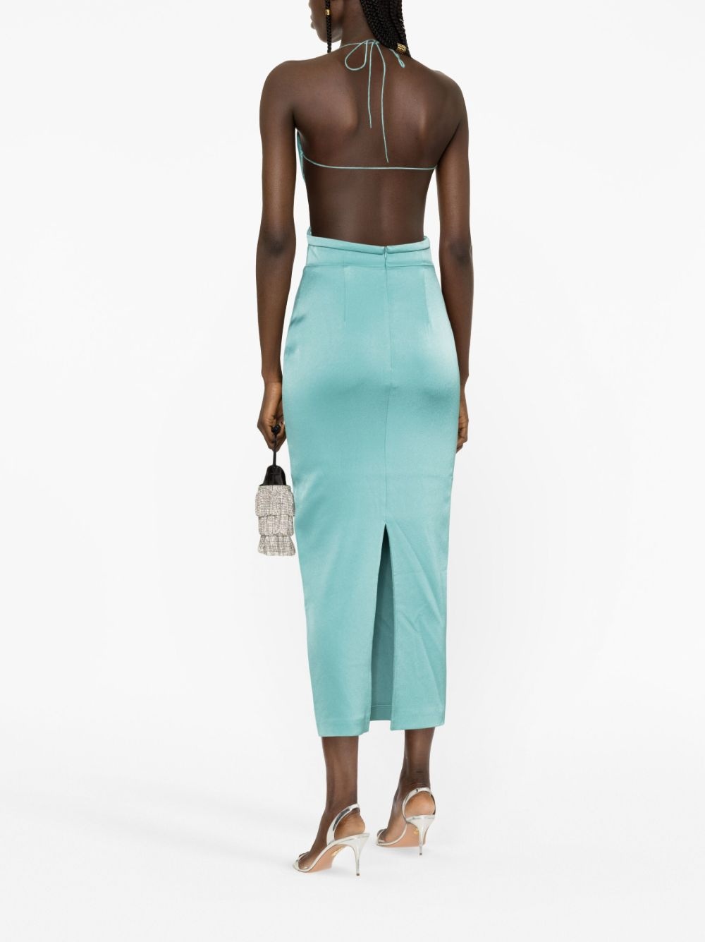 Mason cut-out satin midi dress - 3